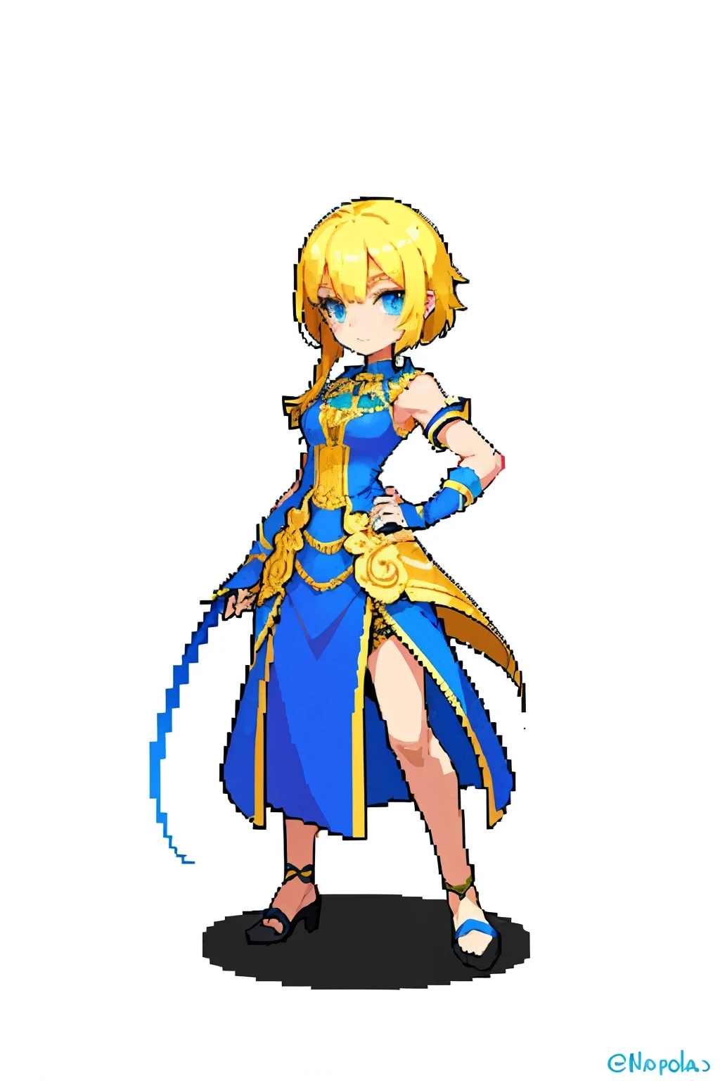 (obra de arte, maximum quality, melhor qualidade), pixel,Pixel Art,1 garota,corpo todo, female, personagem de design, Estilo pixel art, corpo todo, Personagem de RPG, Maga , Cabelo preto, chapeu de bruxa, cajado de maga, cores roxas, roupas de couro, rpg pesonagem