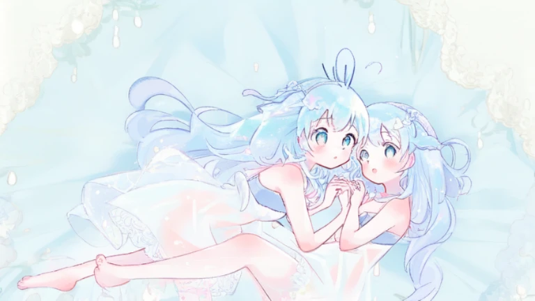 girl、Uplifting、cute、anime、perfection、full body description、smile、Erotic、winter、Completely naked