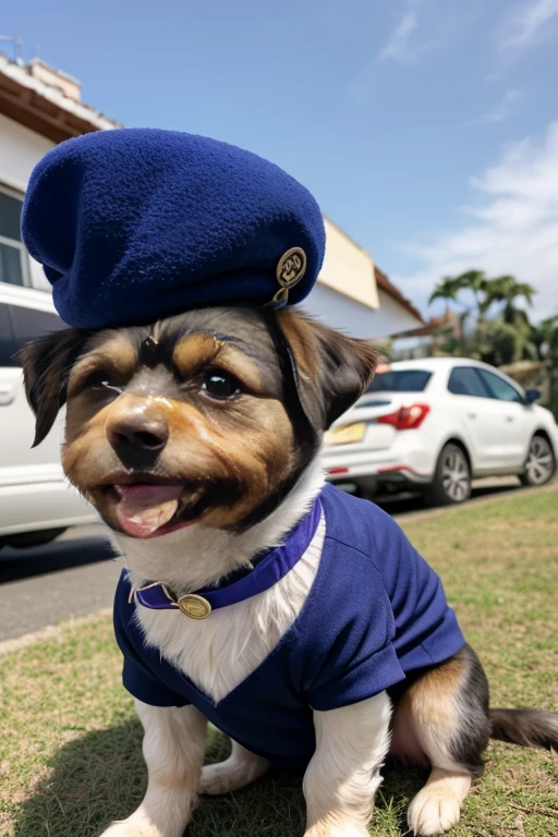 Dog with expression of happiness when seeing his owner, Dog with open mouth, Yorkshire Terrier breed dog, cute maltese posing for a photo wearing cute clothes, fofo usando vestido fofo de princesa, luxurious hat, ties, bandanas, vestido, Cores fofas, children's clothing colors for dogs. low angle view, eye level shot (virilha),Just huge morbid thighs, gordinhas, extremamente grossas;,work-rhyme, melhor qualidade, (vista frontal), (vista da minhoca'olhos), perspectiva do olho do minhoca, low angle.