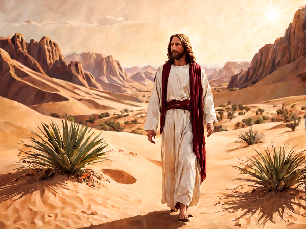 Jesus Christ in the desert