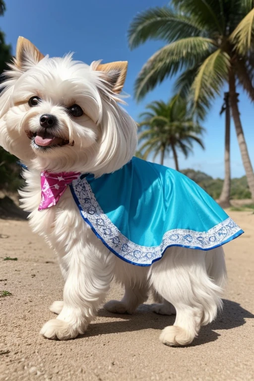 Cão Maltese de pelo muito longo e cor de pelo albino, brincando com seus Brinquedos em um lindo quarto fofo, Dog with an expression of happiness when he sees his owner, Cachorro com boca aberta, breed dog , German dwarf spitz, Lulu of Pomerania, Maltese ,Yorkshire Terrier, lindo Maltese posando para uma foto usando roupas fofas, fofo usando vestido fofo de princesa, luxurious hat, ties, Bandanas, vestido, cores fofas, children'dog clothing colors. low angle view, eye level shot (virilha),Just huge morbid thighs, gordinhas, extremamente grossas;,rima de trabalho, melhor qualidade, (Vista frontal), (vista da minhoca'olhos), perspectiva do olho do minhoca, low angle.