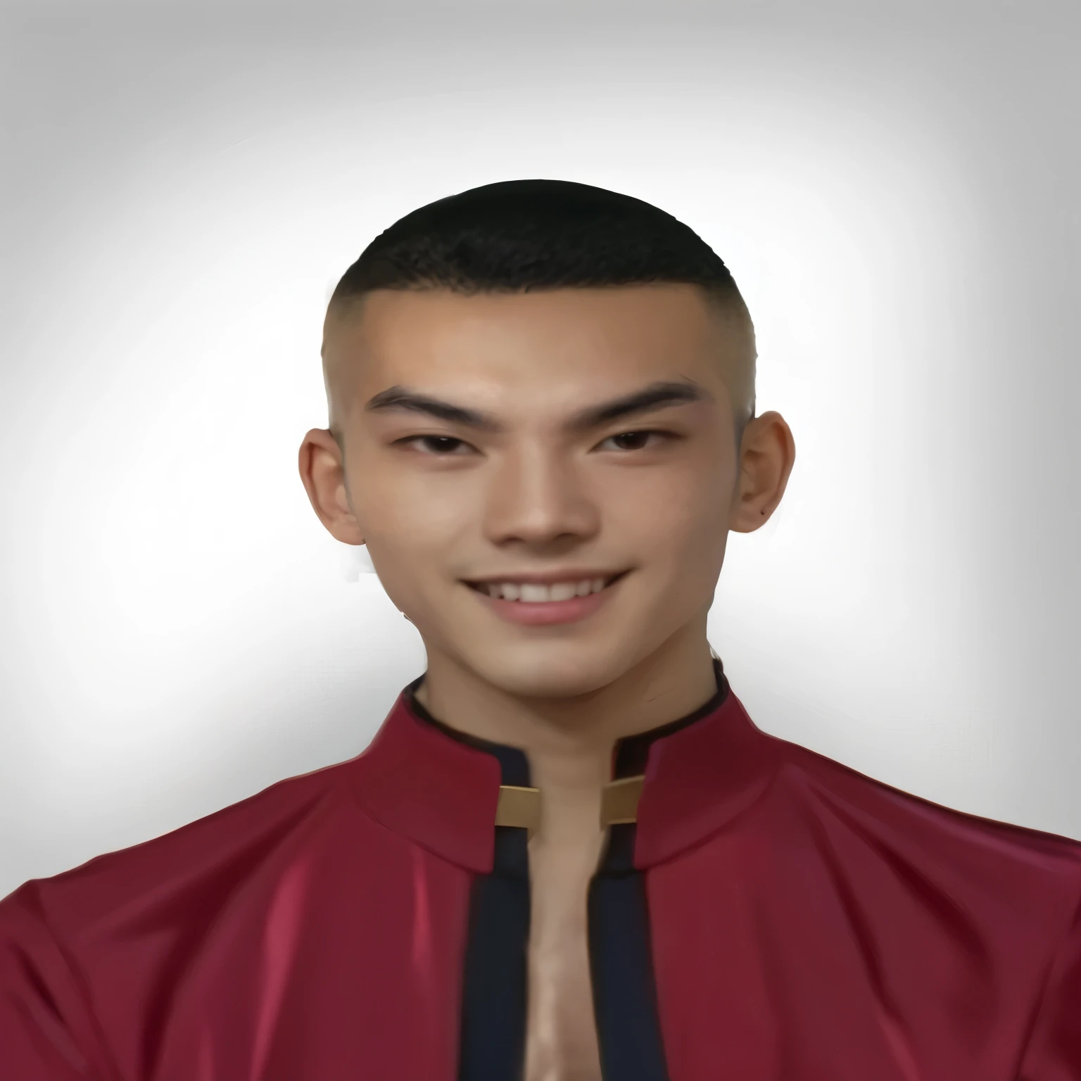 arafed man in a red jacket and tie smiling for a picture, headshot profile picture, headshot photo, peter xiao, emmanuel shiu, inspired by Dai Jin, andrew thomas huang, reuben wu, headshot photograph, profile shot, high quality portrait, inspired by Oka Yasutomo, inspired by Huang Shen, headshot portrait, justin sun