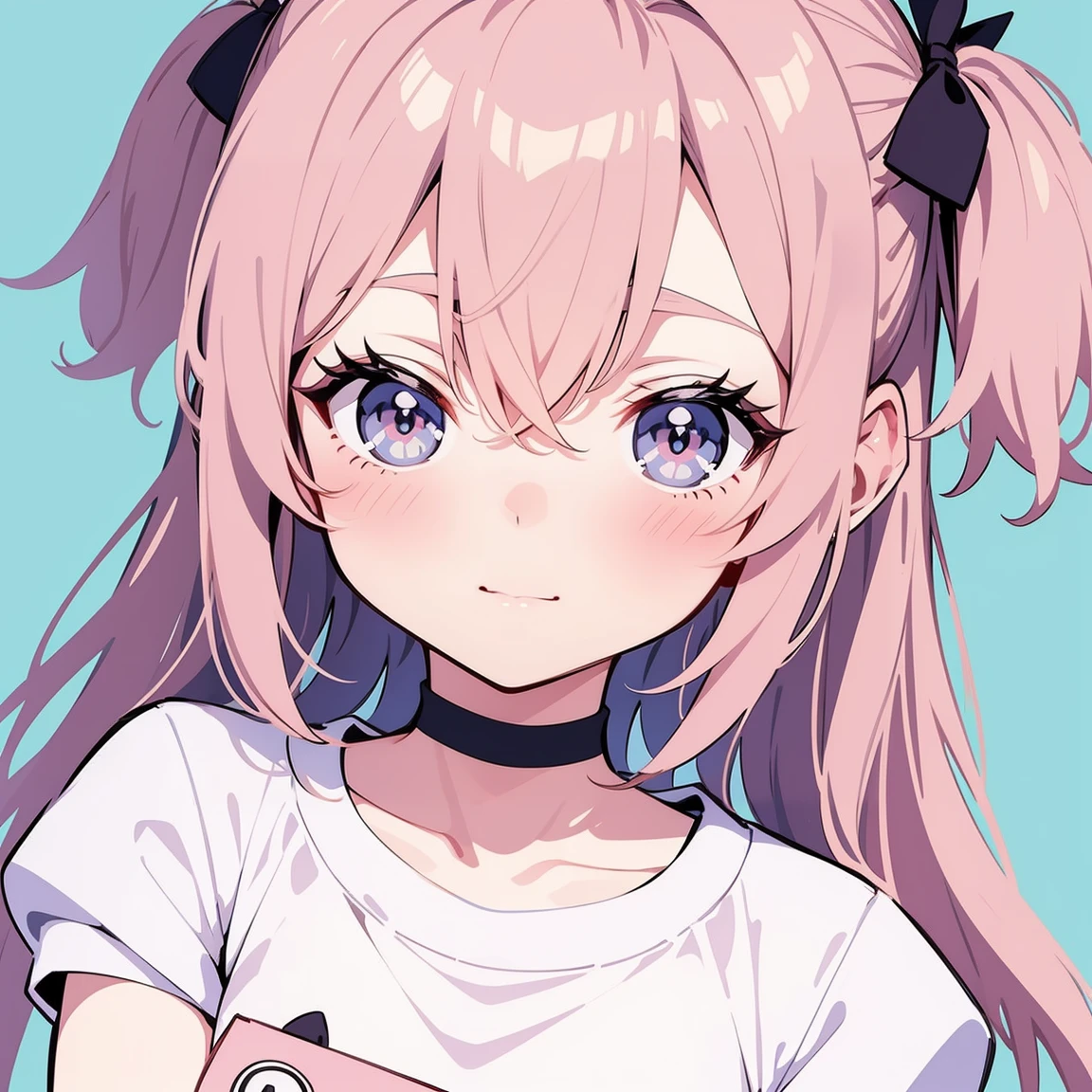 Simple Vector Editorial Illustration , plano, cute manga , cor pastel