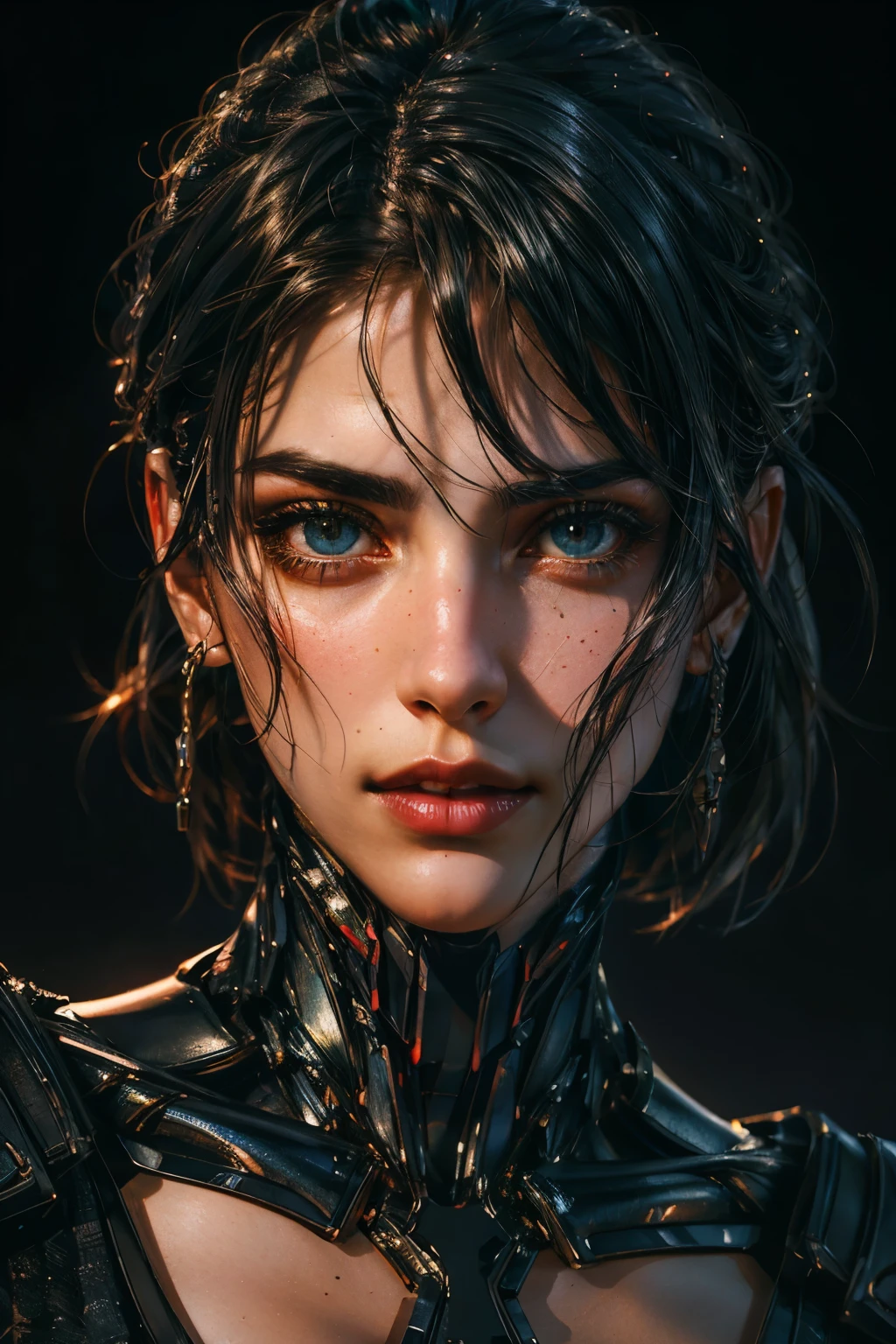 RAW, 1girl, colorful, full body shot, (masterpiece, best quality), (detailed skin:1.3, detailed face:1.3), dslr, realistic, looking at viewer, sharp focus, delicate, soft colors, cinematic lighting