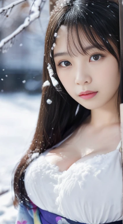 Beautuful Women、18year old 、body shot、snowscape、NSFW、nudde