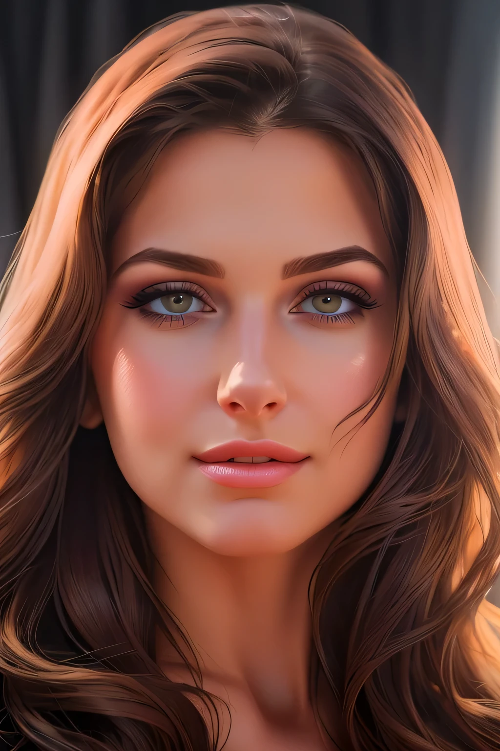 a close up of a woman with long hair and a dress, photorealistic beautiful face, realistic beautiful face, realistic digital painting, beautiful realistic face, digital art. photo realistic, high quality portrait, photorealistic digital painting, realistic digital art, digital art of an elegant, very realistic digital art, digital art portrait, airbrush digital oil painting