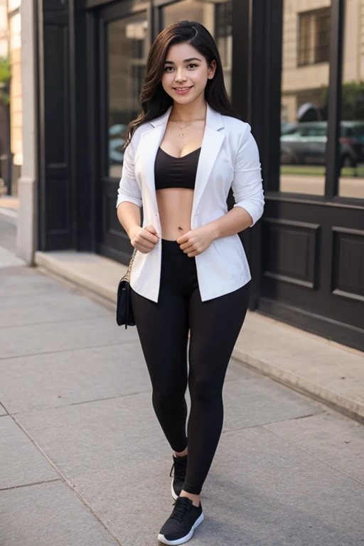 mulher deois da academia usando uma ropa de academia [