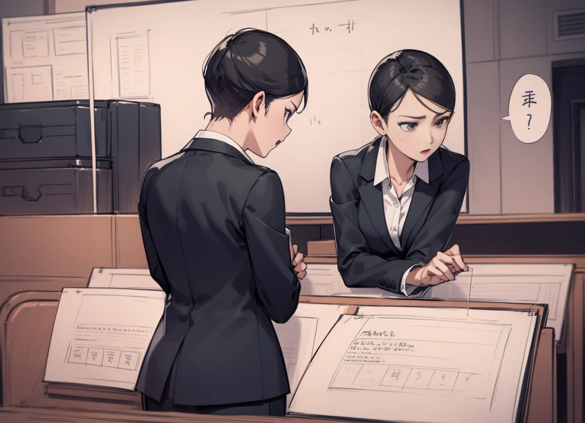 Sayama,
1 girl, Presentations, meeting