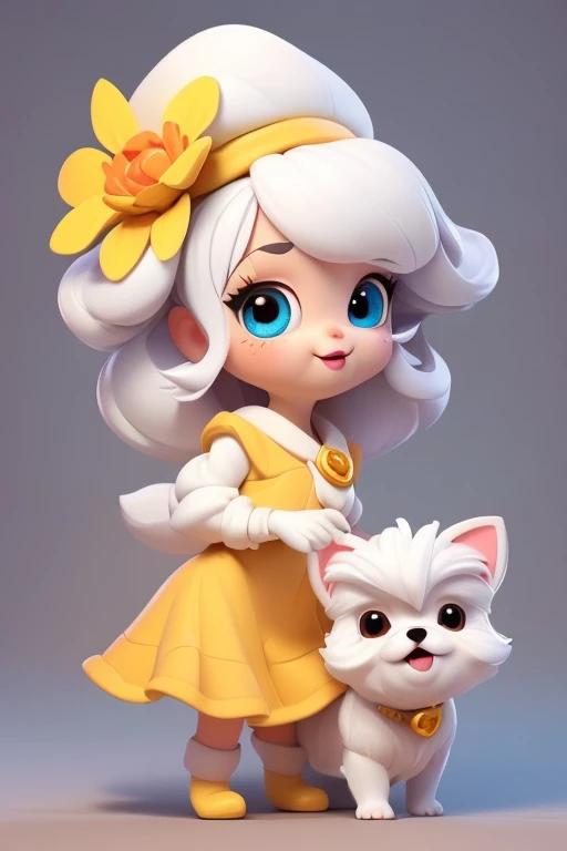 Breed only 3DCHARACTER Maltese Dog, de pelo muito longo e cor de pelo albino, brincando com seus Brinquedos em um lindo quarto fofo, Dog with an expression of happiness when he sees his owner, Cachorro com boca aberta, breed dog , German dwarf spitz, Lulu of Pomerania, Maltese ,Yorkshire Terrier, lindo Maltese posando para uma foto usando roupas fofas, fofo usando vestido fofo de princesa, luxurious hat, ties, Bandanas, vestido, cores fofas, children'dog clothing colors. low angle view, eye level shot (virilha),Just huge morbid thighs, gordinhas, extremamente grossas;,rima de trabalho, melhor qualidade, (Vista frontal), (vista da minhoca'olhos), perspectiva do olho do minhoca, low angle. ,(corpo todo:1.2),fundo simples, obra de arte,melhor qualidade,(fundo gradiente vermelho:1.1)