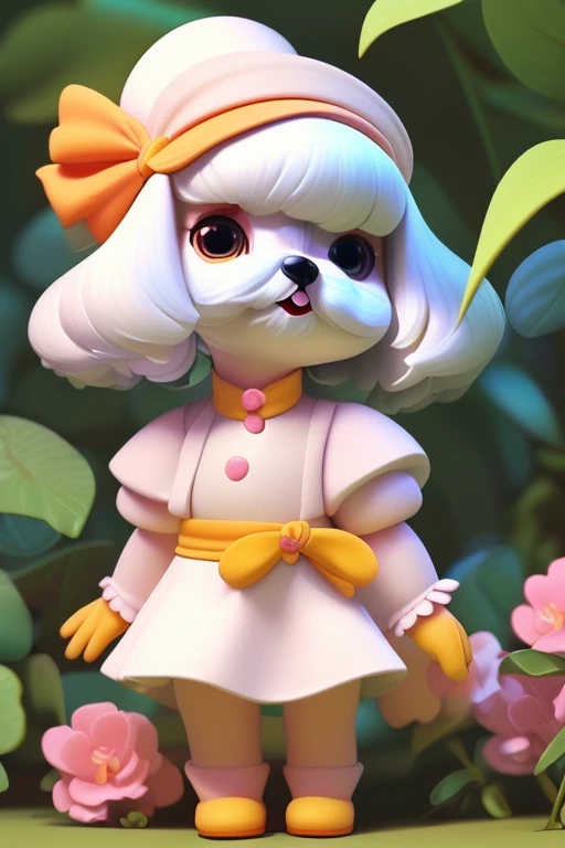  3DCHARACTER, (((Breed only Maltese Dogs))) de pelo muito longo  e cor de pelo albino, brincando com seus Brinquedos em um lindo quarto fofo,  Dog with an expression of happiness when he sees his owner, Cachorro com boca aberta, breed dog ,  German dwarf spitz, Lulu of Pomerania, Maltese ,Yorkshire Terrier, lindo Maltese posando para uma foto usando roupas fofas,   fofo usando vestido fofo de princesa, luxurious hat, ties, Bandanas, vestido, cores fofas, children&#39;dog clothing colors. low angle view, eye level shot (virilha),Just huge morbid thighs, gordinhas, extremamente grossas;,rima de trabalho, melhor qualidade, (Vista frontal), (vista da minhoca&#39;olhos), perspectiva do olho do minhoca, low angle. ,(corpo todo:1.2),fundo simples, obra de arte,melhor qualidade,(fundo gradiente vermelho:1.1) 