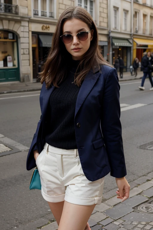 JEUNE FEMME, corp entier en mini jupe