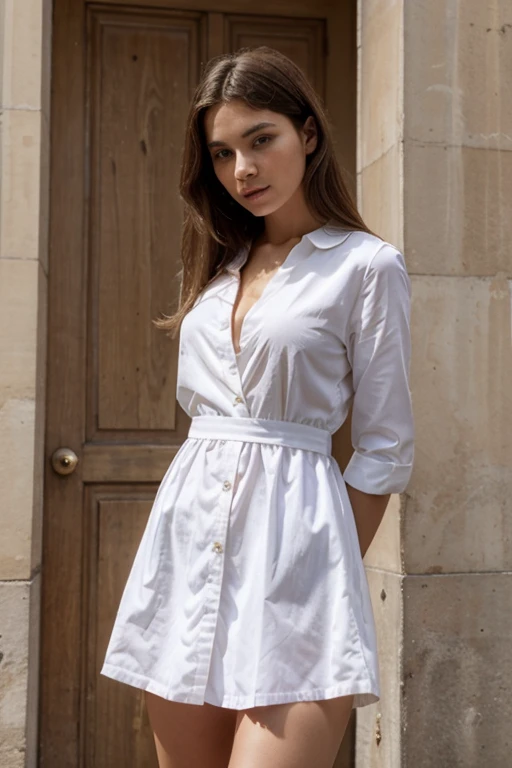 JEUNE FEMME, corp entier, robe