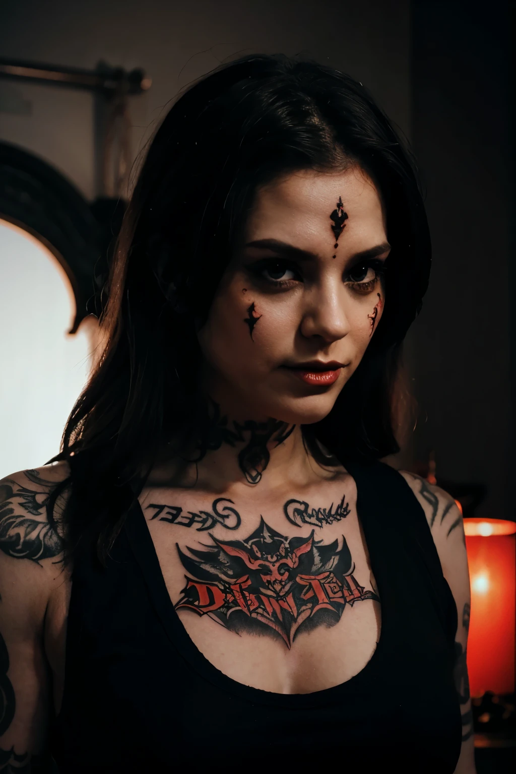 demon from hell ink tattoo idea
