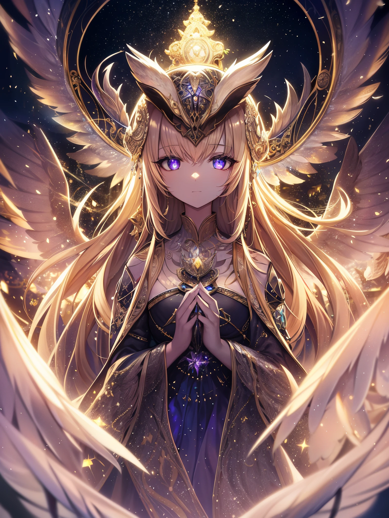(Absurdres:1.2), exquisitely detailed Owl, night aura, ethereal, Occult, surreal art, Shimmer, approaching perfection, ultra high quality, bokeh, reflective materials, shadows, volumetric lighting, 8k resolution, illustration