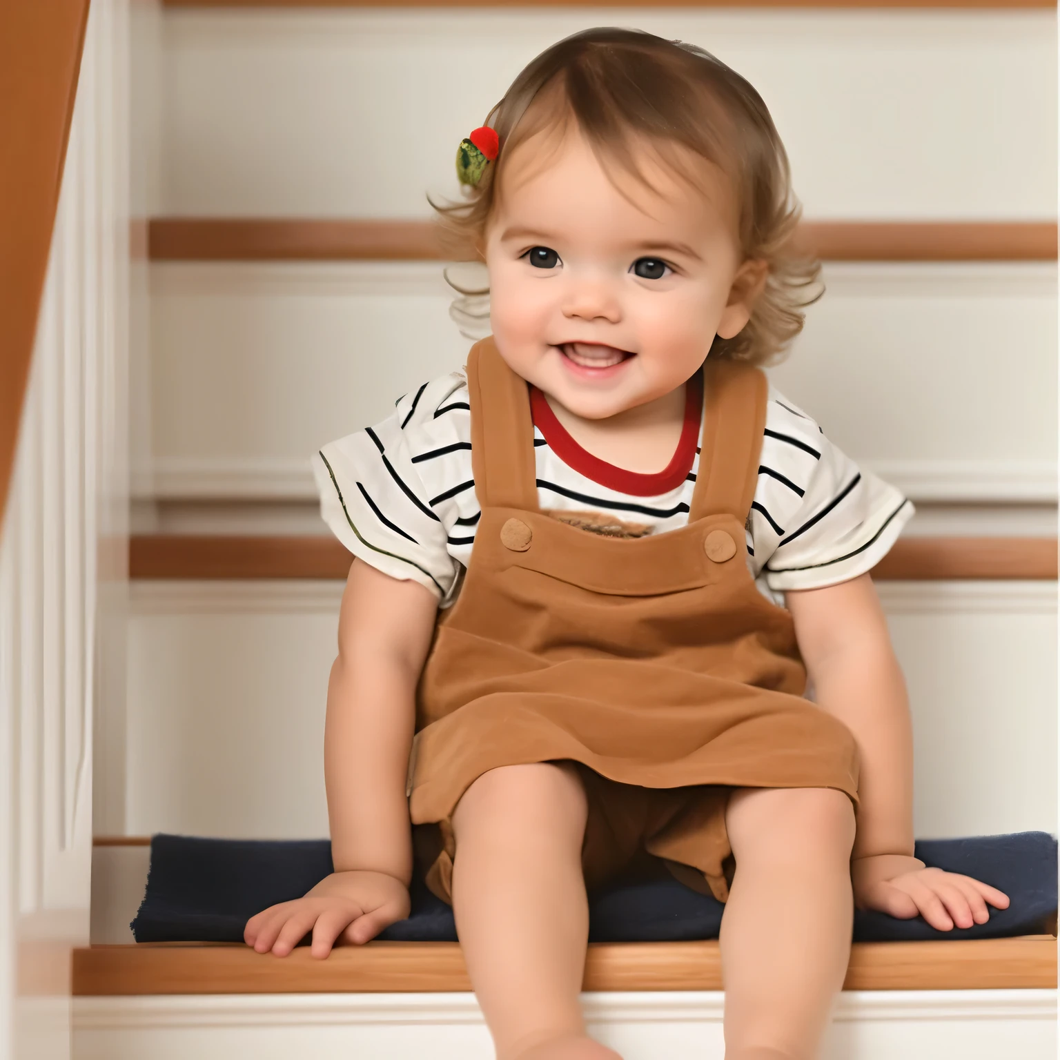  toddler ，cute features, cute features, 2 , powerful details, Warm and joyful atmosphere, Easy to understand, small features, 1x, Share photo, toddler, stairs, child, coming down the stairs, High quality details, Gorgeous features, small, Sturdy，american children