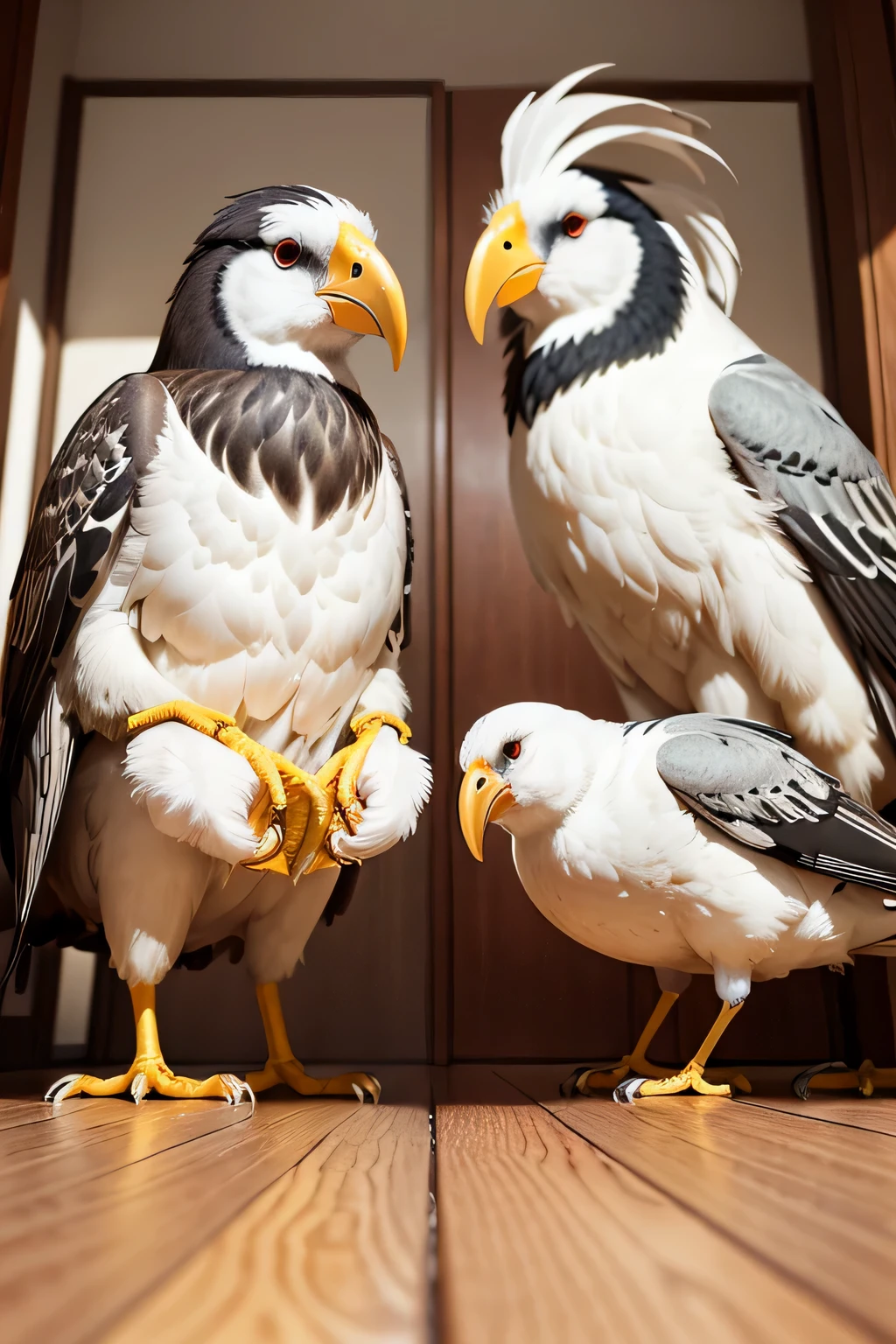 objeto de colocar na orlha com penas de aves