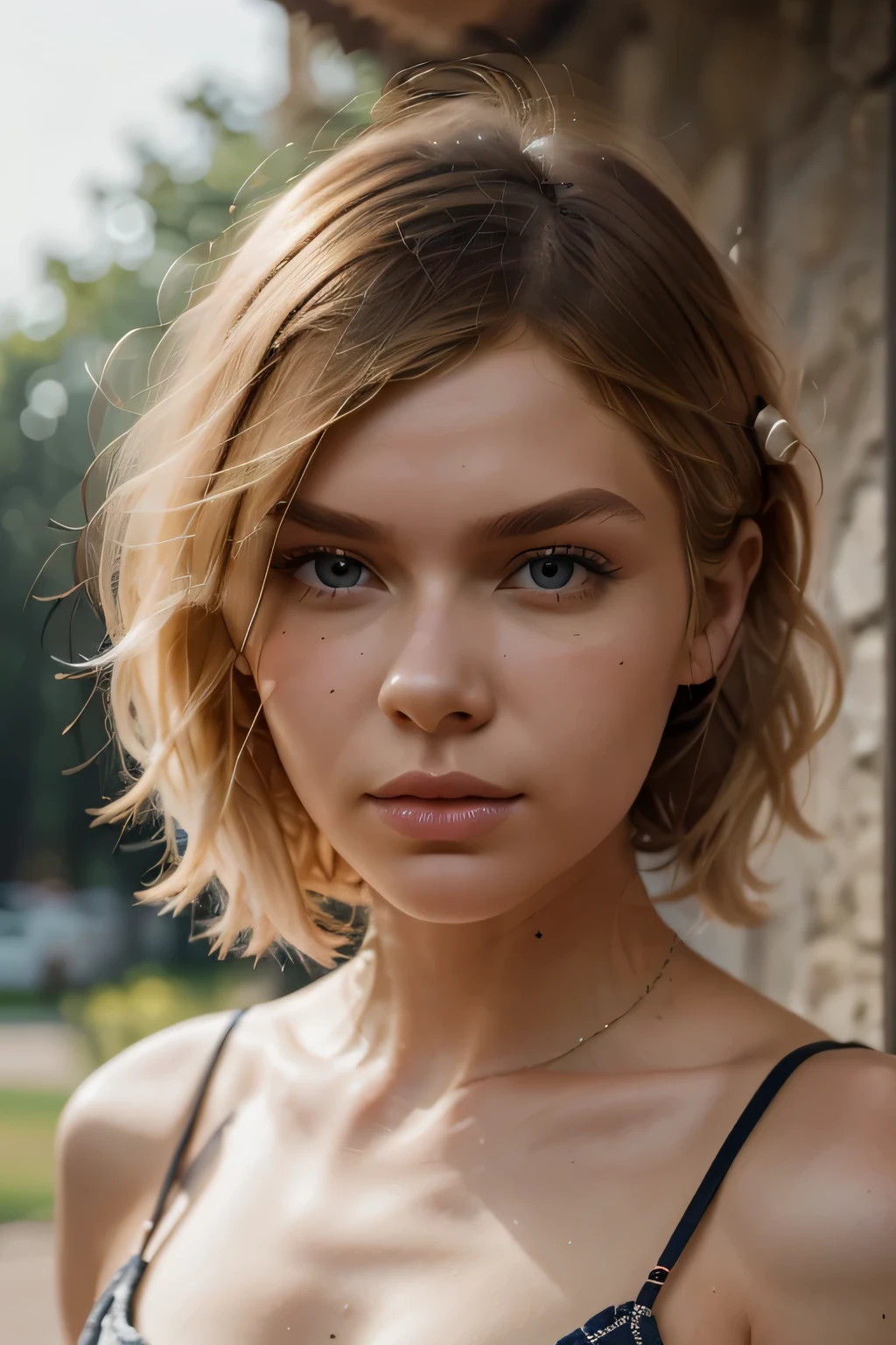 Portrait of (dasha::1.8) ([russian|petite]::1) (age 20:1) ([blond|short]hair::1.4) ([diamond shaped|clear|detailed] face::1.4) (textured skin::1.0)
