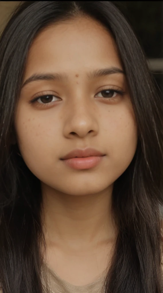 1 girl, Alone, freckle, , looking at viewer, pony tail , sports outfit, curlies, exposed bare shoulders, black color hair, ,, ((half body view)), ((close-up)), (()), she is 17 years oldirl. 17 year old Indian girl,rehead:1.3)), ((shiny lips:0.9)), ((small eye expression))