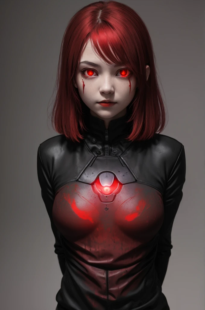 Red glowing eyes