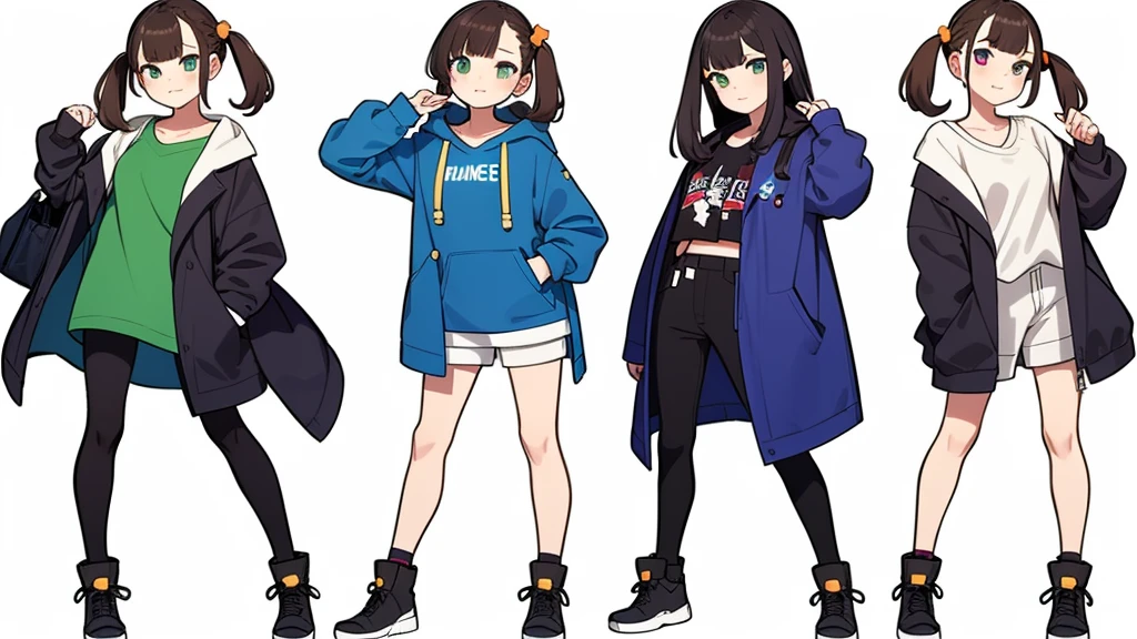 (((Best Quality))) , ((full body)), female, multiple views, (((white background))), variety of hairstyles, variety of fashion styles, seductive pose, fashionable and trendy atmosphere, holding bag,
dark blue, dark orange, dark green, dark violet, brown, white, winter outfits, roaming,