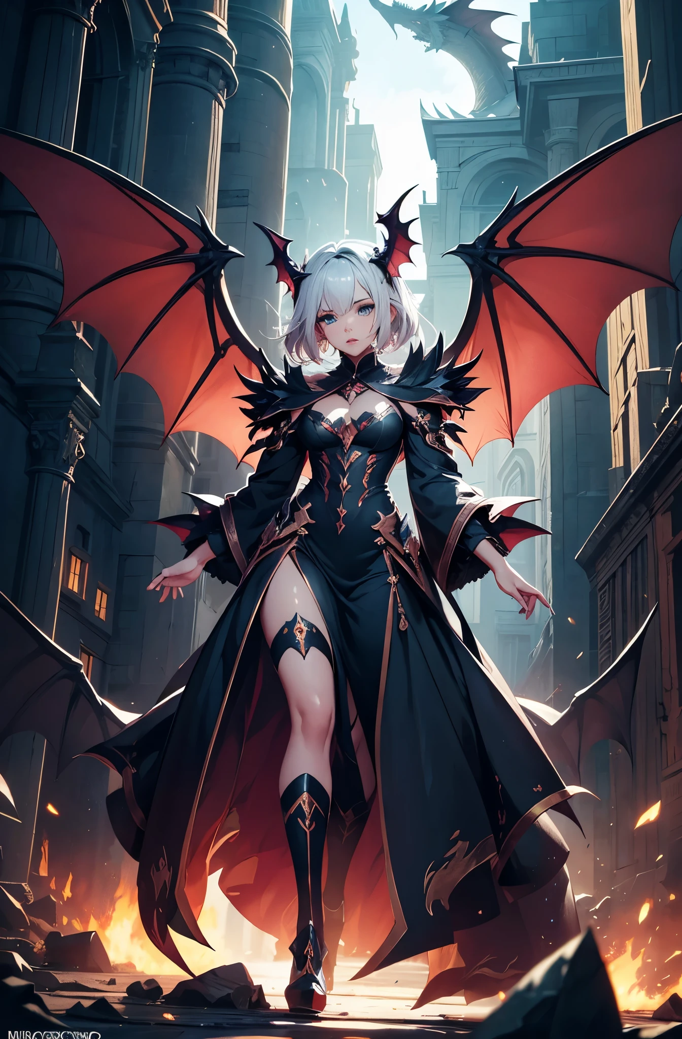 better face, detailed face, better lips, better eyes, better hands, cute face, bigger draconic wings