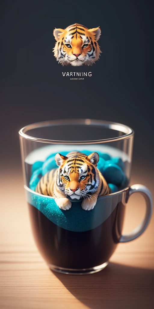 cute tiny hyperrealist Tiger with different color eyes waring a necklace, Chibi, adorable and fluffy, logo design, cartoon, cinematic lighting effect, charming, 3D vector art, cute and quirky, fantasy art, bokeh, hand-drawn, digital painting, soft lighting, isometric style, 4K resolution, photorealistic rendering, highly detailed clean, vector image, photorealistic masterpiece, professional photography, simple space backdrop, flat white background, isometric, vibrant vector 