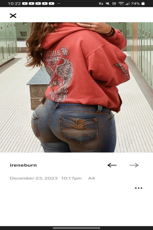 arafed image of a woman in a red hoodie and jeans, ( ( ( wearing jeans ) ) ), jeans, ๐๐น๐พ, ๐ ๐ ๐ ๐, โค๐ฅ๐๐ช, great details, incredible details, shot from the back, her back is to us, amazing details, great detail, by Jason Benjamin, beautiful girl, big ass, huge ass, bbw, from behind, thick, thick thighs, wide hips, bbw, big tits, sideboob, giant ass, side view, big butt, round butt, tight underwear, underwear halfway off, underwear taking off, grabbing ass, ass spilling over underwear, too thick for clothes