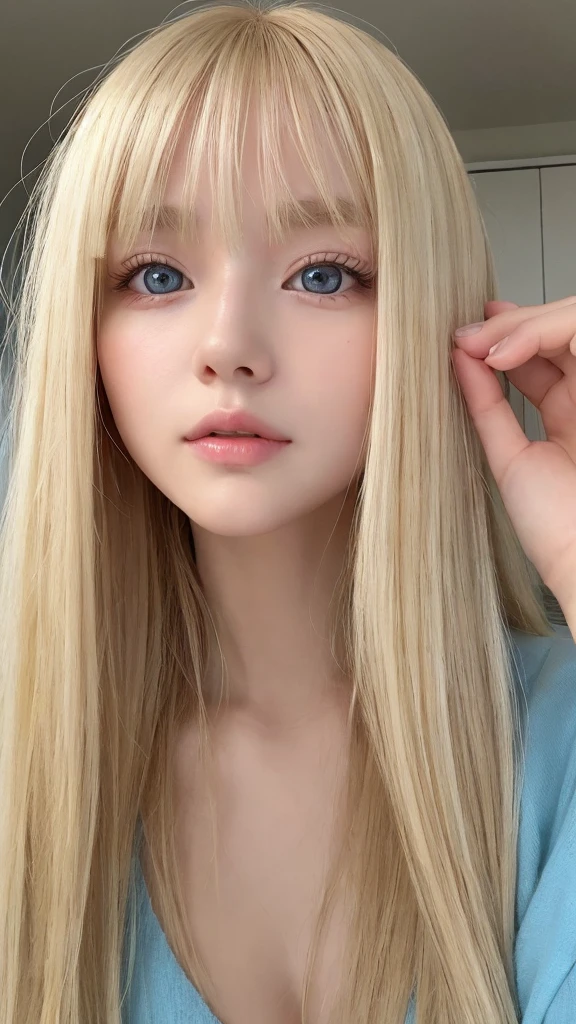 非常にbeautiful faceにしがみつく風の金髪、Beautiful eyes hidden in blonde hair、Very shiny and very cute&beautiful face、Shiny and very beautiful white skin、Very beautiful and cute sexy marine blue eyes、Beautiful super long shiny silky blonde hair、beautiful bangs、sexy teen very beautiful woman、Very beautiful and cute girl、Beautiful and cute sexy eyes、blonde hair above the eyes、片blonde hair above the eyes、blonde between the eyes、small face beauty、gross face、Young, fine-textured, glossy skin、cheek gloss highlight、small face beauty、A beautiful girl with hair above her eyes、Hair above one eye、hair between eyes、