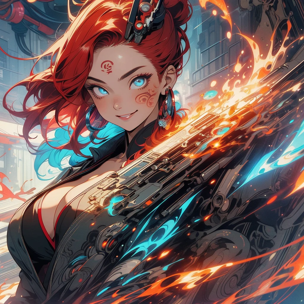 girl with fire powers, dynamic pose, highly detailed, beautiful face, full body, freedom, soul, digital illustration, perfect anatomy, fire everywhere, centered, approaching perfection, dynamic, highly detailed, watercolor painting, artstation, concept art, smooth, sharp focus, illustration, art by Carne Griffiths and ARTGERM,DREAMLIKEART