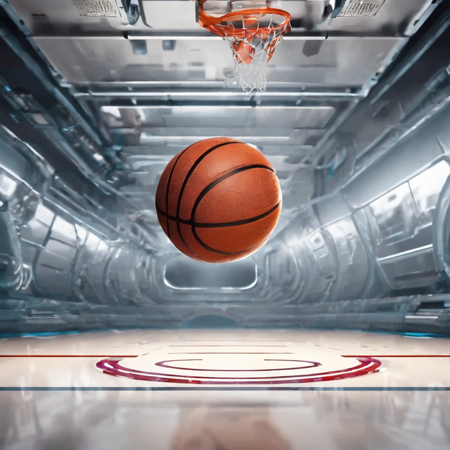 [still-life]basketball；1个basketball。light background。In line with the actual physical form。HD Realism，Subject integrity。