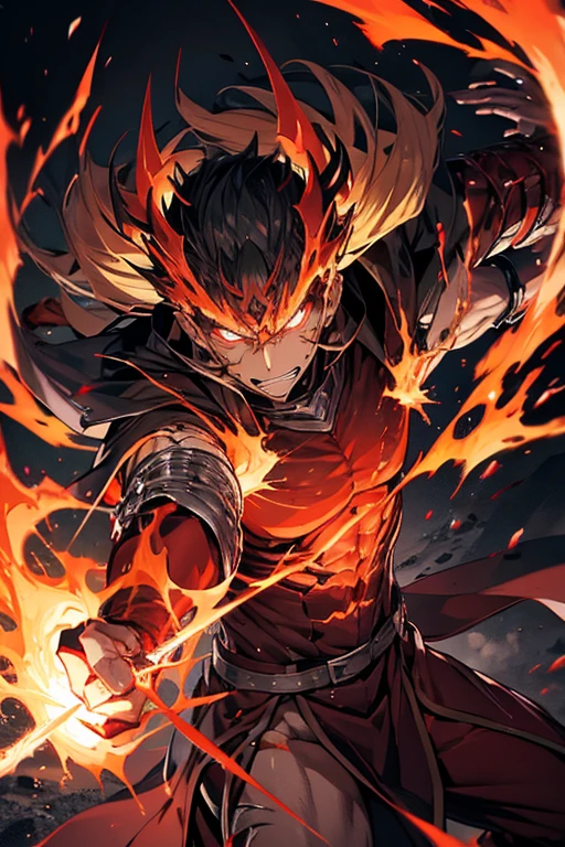 Demon King　Stiff arm　anger　inflammation　muscle　hellfire