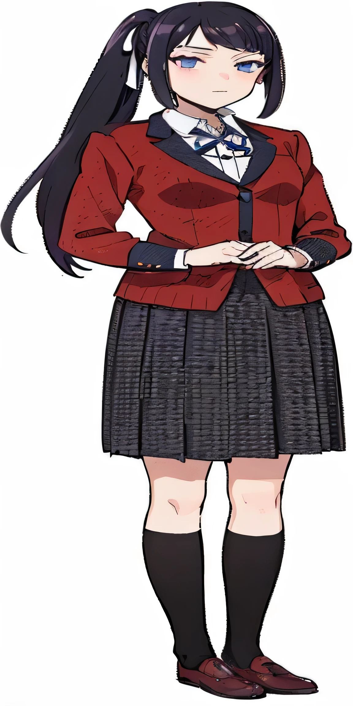 garota de anime em uniforme escolar com rabo de cavalo e gravata borboleta, magical school student uniform, Akane Owari Danganronpa, Chiaki Nanami, Danganronpa, seifuku, anya from the spy family x, maya fey ace lawyer, Yayoi Kasuma, Estilo Nakai de Tsubasa,