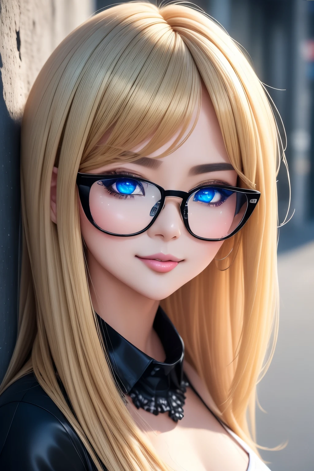 best quality, 32k, RAW photo, incredibly absurdres, extremely detailed, beautiful AI model robot painted on concrete room wall, intelligent, sober, glasses, projection, luminous, large private room