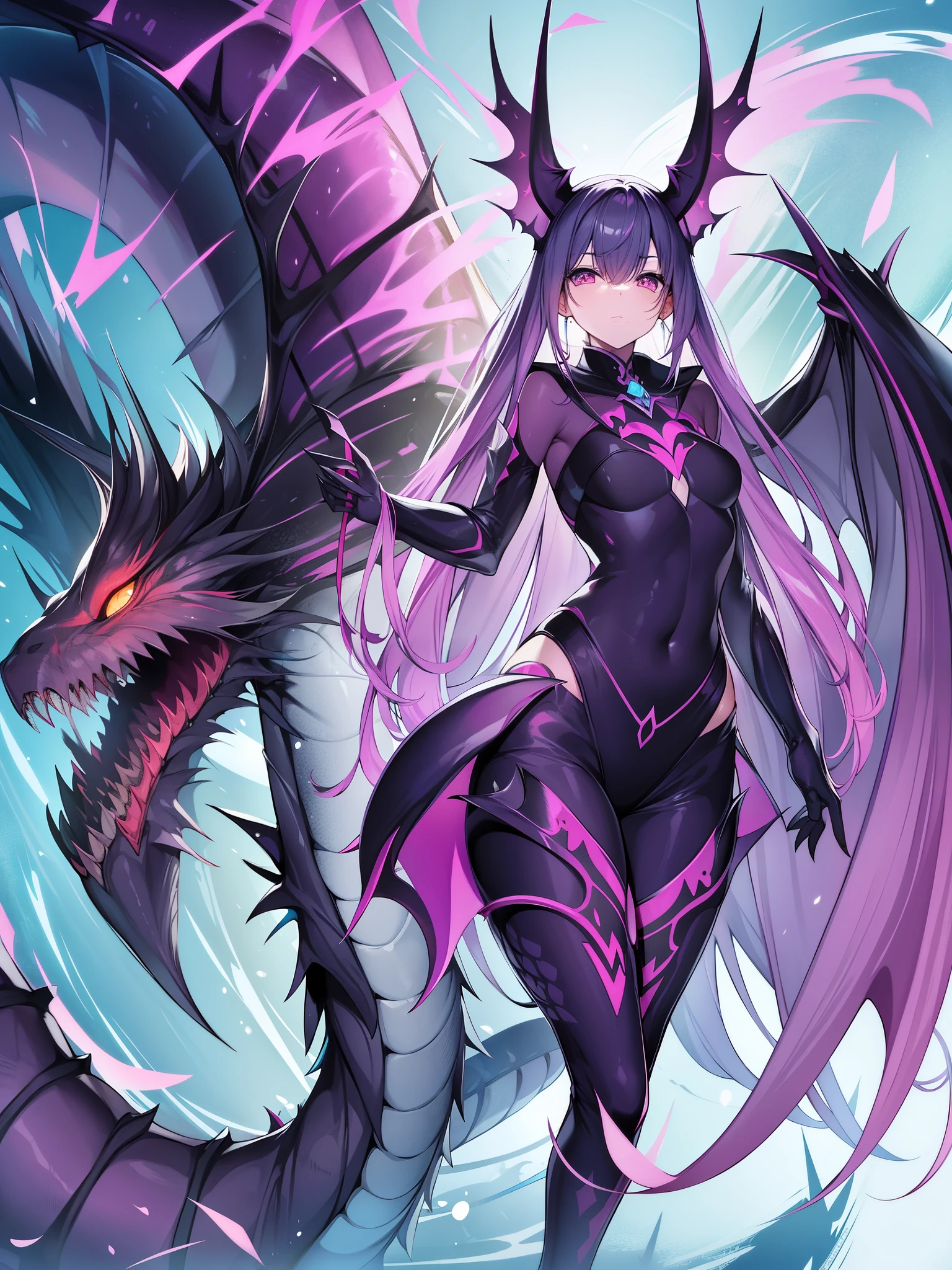 Alice in the Land of Mirrors、Jabberwock、snake horse fish ghost、He is depicted as having a slender, dragon-like appearance.[7][8]。Its height is about 2 to 3 times that of a human.[2]、the head looks like a fish[7][8]、Two antennae-like things on the forehead[7][9]、There are also two tentacles or whiskers around the mouth.[7][9]、Sharp incisors can be seen inside the mouth[7]。neck is long and thin、The body is covered with reptilian scales[9][10]、Two arms and two legs like a dinosaur walking upright[8]、It has three and four sharp claws on each limb.[2][7]、long tail、It has bat-like wings on its back.