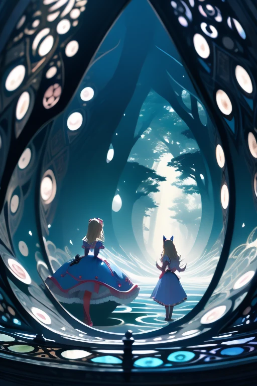 Alice in Wonderland, Magical creatures around you, obra maestra, detallado