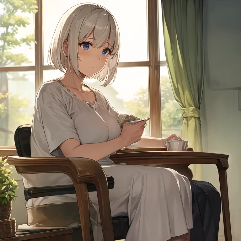 masterpiece, best quality, 1girl, solo, (old woman, old, wrinkled skin)