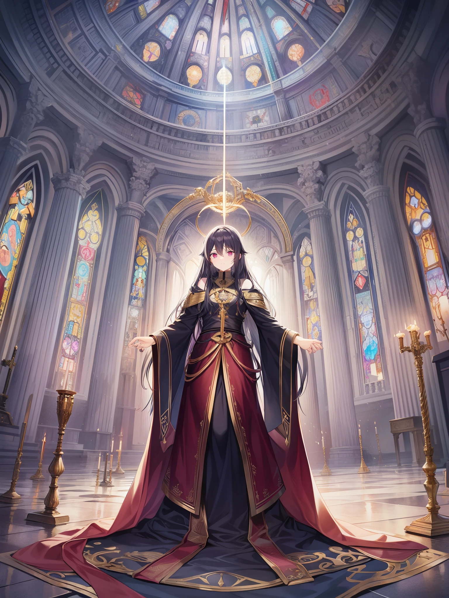 Dies irae、混沌より溢れよday of anger(Dusorst d'Essile、day of anger Doomsday The heavens and the earth will turn to ashes、Dies irae, dies illa, solvet saeclum in favilla.、Shattered like the prophecy of David and Sibylla、Teste David cum Sybilla.、No matter how much horror awaits me The judge is coming、Quantus tremor est futurus, Quando judex est venturus,、severely criticized Everything burns out and disappears、Cuncta stricte discussurus.、Reverberate through my entire army strange tune It's the signal gun that starts the war.、Tube, mirum spargens sonum Per sepulcra regionum,、 Everyone is smooth Let us gather together under the throne.. his day Tears and judgment of sin Sir et al. From the ashes 蘇らん Lacrimosa ten island, Qua resurget ex favilla then, Lord Then forgive them Judicandus homo reus Huic ergo parce, Deus. O merciful one give eternal death now Amen Pie Jesu Domine, dona eis requiem. Amen. 流出 Atziluth―― 混沌より溢れよday of anger Du-sollst――Dies irae