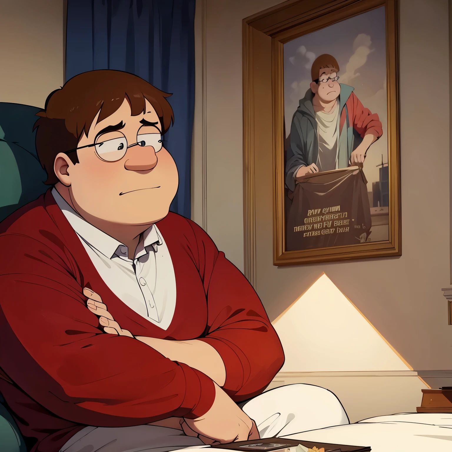 Peter griffin sad that Louis died in A tragic event from September 11 2001