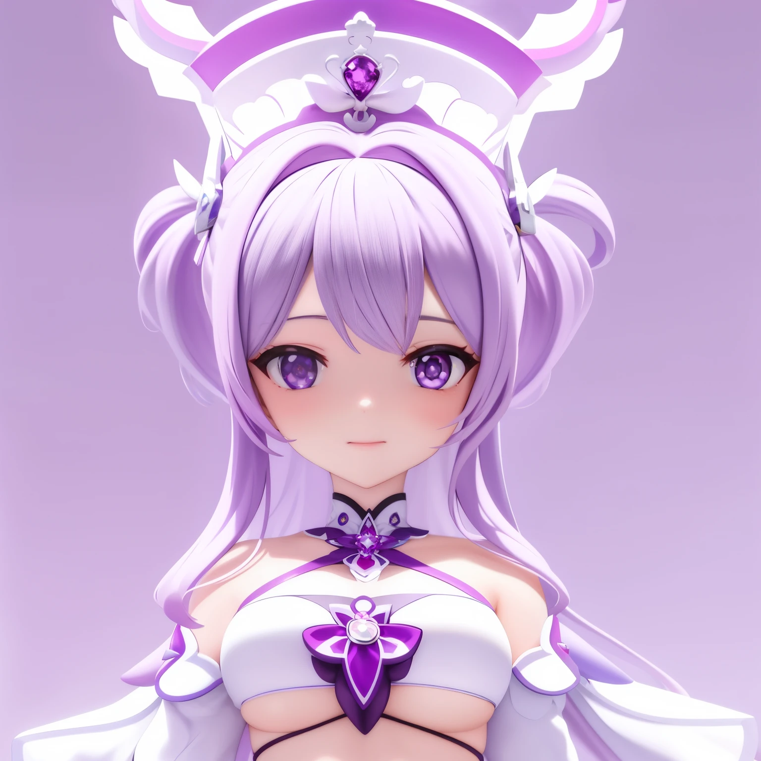 Close up of purple and pure white background with deep diamonds, Deep Purple Mini Guard Lettering,Genshin Impact ultra-clear picture quality,Domineering side leakage logo,,