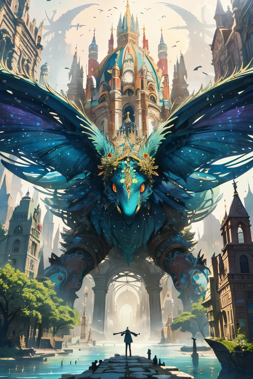 (Exquisitely designed), (masterpiece), poster for Laputa, (intricate details), (colorful and vibrant palette), showcasing the whimsical and flying city, (delicate shading and textures), evoking a sense of wonder and magic, (preeminent quality), (seamless integration of fantasy and reality), (a harmonious blend of creativity and precision), a must-see for anime fans, (a work of art that brings the dreams of Laputa to life), (meticulously crafted to capture the imagination).