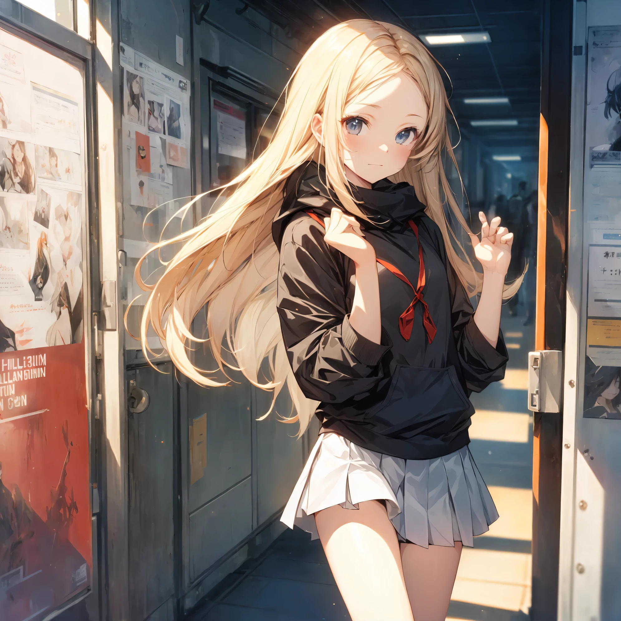 Super high quality by the art god, super detailed, High resolution, gwai's style, anime moe art style, best anime 8K konachan wallpaper, pixiv contest winner, perfect anatomy, break,(眠そうにalone学校へ行く女の子を描いてください. ),break, surreal high school girl, (alone,change, child,13 years old:1.3),All limbs, full finger,Middle school students, androgynous charm, (Parted hair in the middle), amount, flat and soft chest, small ass, between legs, Small black eyes,beautiful and fine eyes, Well-proportioned iris and pupils, light smile, High resolutionの詳細な髪, school uniform, (skirt), On the way to school. break,super dense skin, Best lighting by famous artists, 8K, figure,