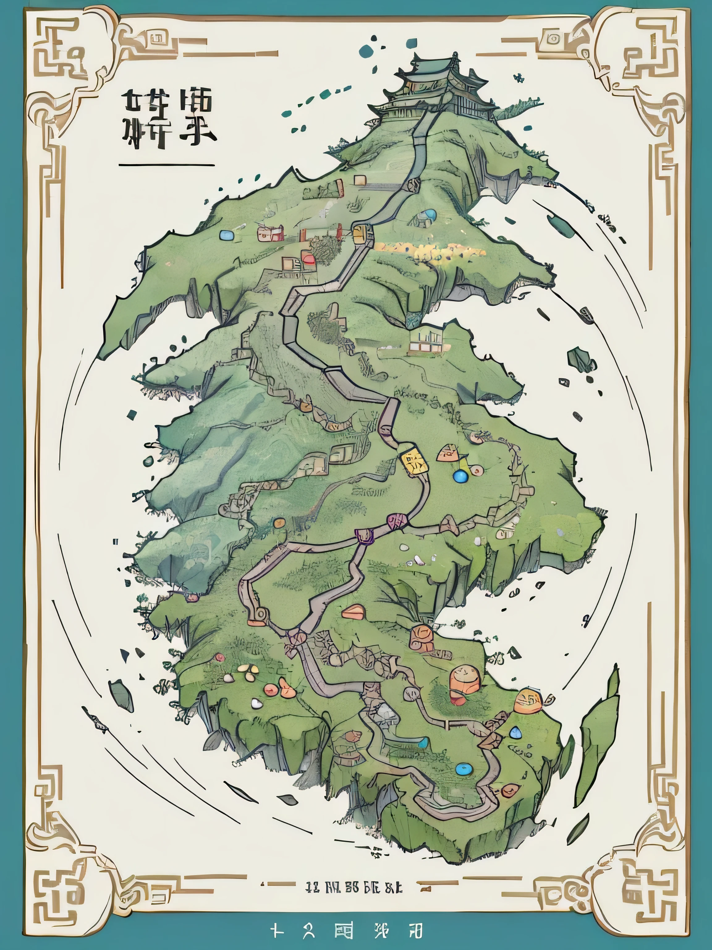 （masterpiece，best quality：1.3），The content is very detailed，China map latest version，modern，real，Have detailed information，close up，flat，Beijing，lichen，Border，