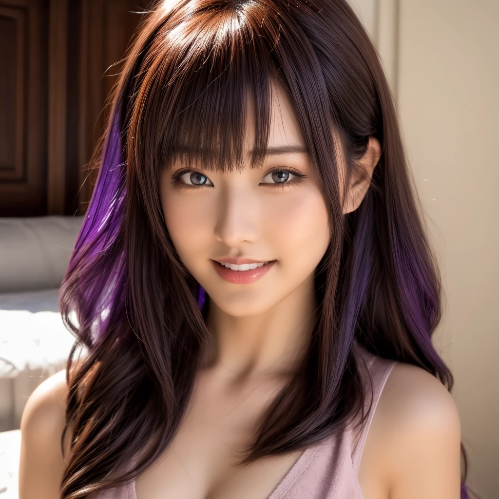 Smile,sexy,Two dimensions,Princess,Purple,Soft Girl,Gorgeous HD
