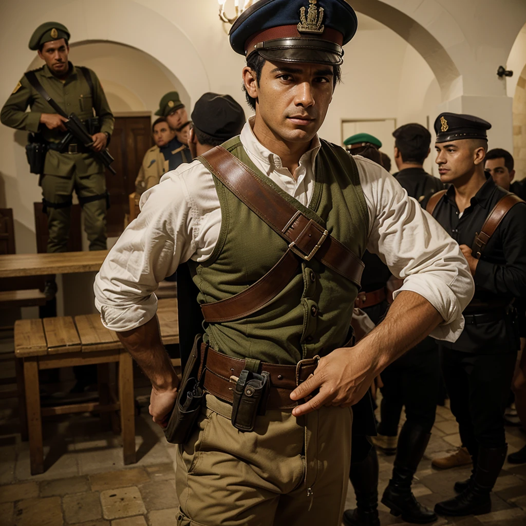 Creates a Portuguese soldier fighting in Portugal to defend his lands against the Spanish