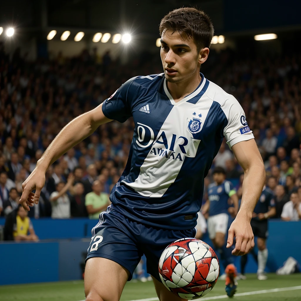Create a Sporting player playing in the Champions League final in futsal