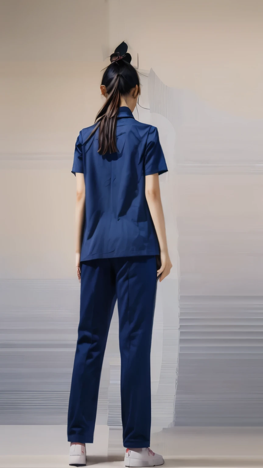 2 girls in the piano room, shirtเชิ้ตshort sleeve,Navy Long Trackpant,best quality,10,10,height,Masterpiece:1.2),very detailed,(realistic,ภาพrealistic,Realistic photos:1.37),shiny, ผิวshiny,only,A soft smile.,short sleeve,shirt, กางเกงLong legs.,Face focus,dynamic poses,from behind,Masterpiece, best quality, ultra realistic, very detailedเกินไป, 8k resolution, raw photos, Sharp focus, ((Navy shirt:1.1)), short sleeve, long path, perfect bodyแบบ, 2 mature women, 18 years old, Cinema-grade lighting system,กางเกงLong legsวอร์ม,shirtผ้าออกกำลังกาย,correct anatomy,perfect body, correct body, Sharp face, correct bodyทางกายวิภาค, full body, realistic gestures, long hair, realistic ,Long legs,fit,carved girl, Slender figure, model, fit, beautiful body,Blue sweatpants,