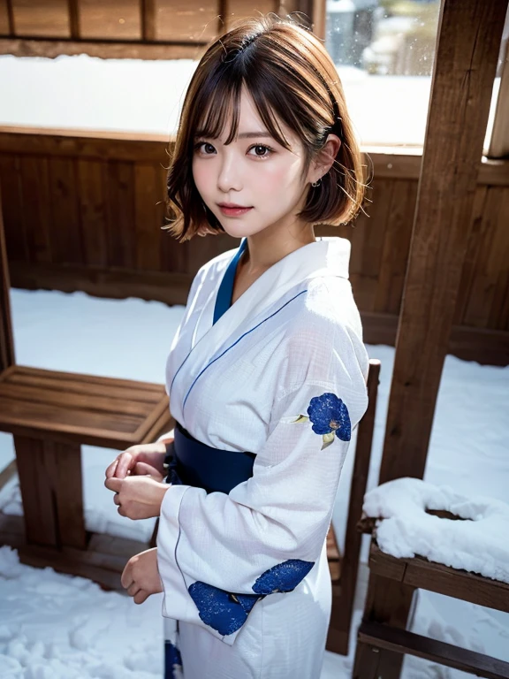 ((top quality, 8K, table top: 1.3, RAW photo)), sharp focus: 1.2, (1 Aespa Girl :1.1), alone, (realistic, realistic: 1.37), (face focus: 1.1), cute face, highly detailed face, (messy short hair: 1.2), small smile, japanese theme, flowery kimono, standing in a japanese garden, (heavy snow:1.2), cinematic lighting, beautiful japanese makeup, Beautiful women who symbolize Japanese culture, Costumes with bright patterns,
break
(calm color background:1.2), (faded photo:1.3), polaroid photo, (film grain:1.3), Depth of bounds written, (Bokeh:1.1), (Light and shadow:1.1), (cowboy shot:1.2),