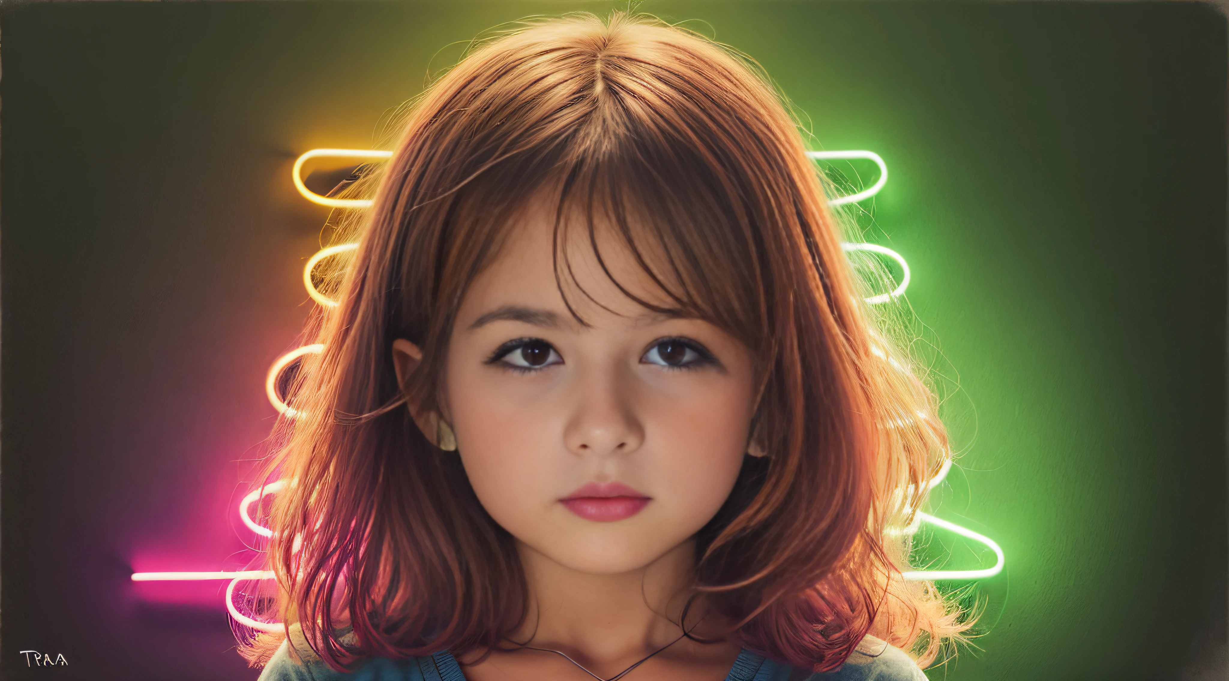 a blonde girl, com asas em um fundo roxo, Asas pretas ligeiramente queimadas, Asas Negras, lasers verdes, background black.