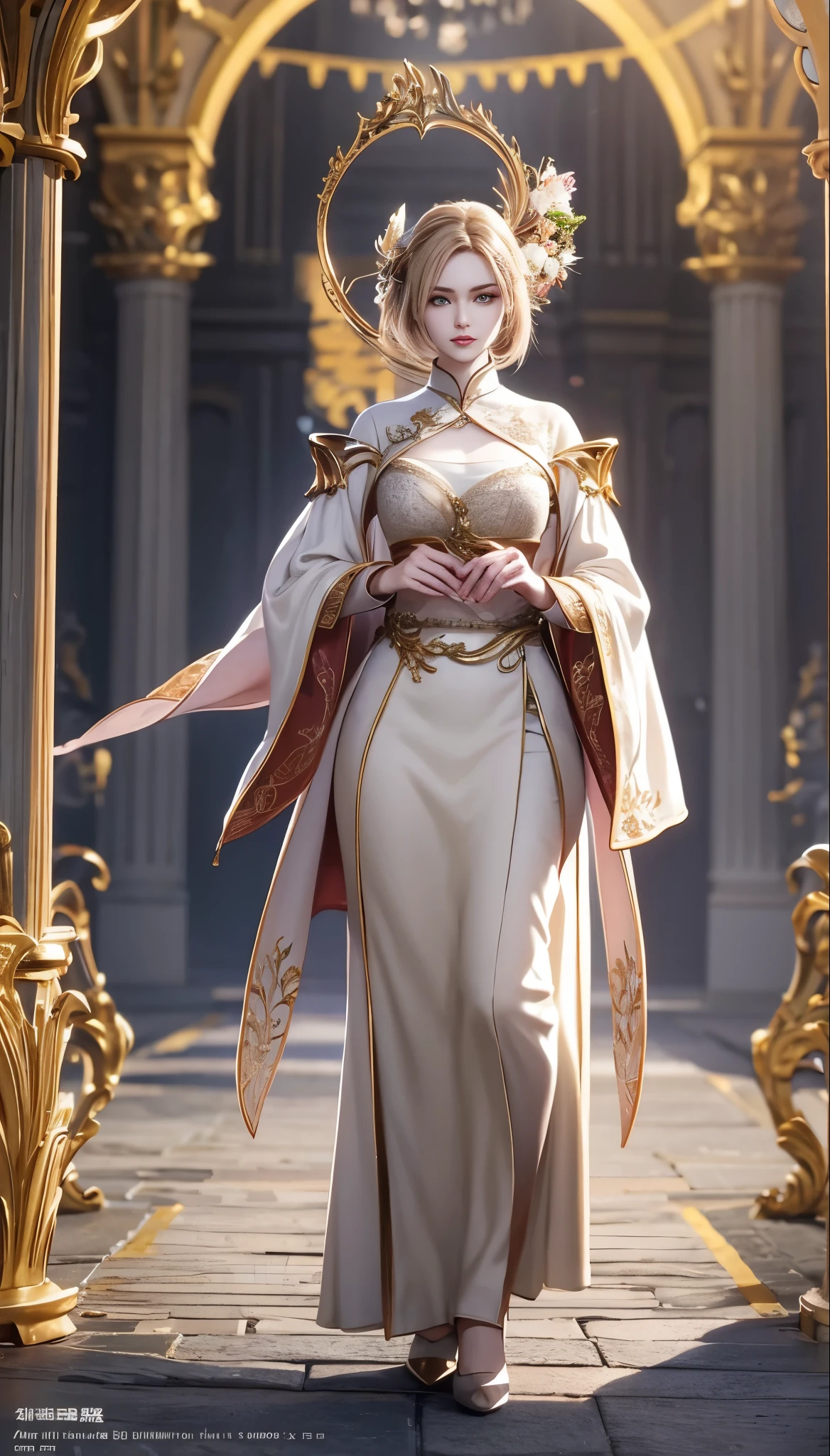 Beautifully，masterpiece，Enlightenment，Full body image，Full body image，extremely delicate and beautiful，内容Very detailed，CG，unity，8k wallpaper，amazing，fine details，masterpiece，best quality，official art，Extremely detailed CG Unity 8K wallpapers，absurd，Incredibly Ridiculous Resources，huge ，Super detailed，high resolution，Very detailed，Beautiful and delicate girl，Extremely detailed eyes and face，Beautiful and delicate eyes，There is light on the face，1 girl，old woman&#39;s circle，， serious， stand up， shift dress， Chinese_clothing， natural face， Textured clothing， ear nipple ring， eyelash， hair_decorate， jewelry， 柔和的light， Monte， Natural scenes， blooming flower， light，