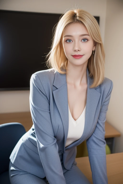 masterpiece,Highest image quality,Super details,sexy smile,amazing face and eyes,(Extremely detailed beautiful face), (The sexiest look), Snow-white breasts,Naked room,(best quality:1.4), (Super detailed), (Extremely detailed CG unified 8k wallpaper), The content is very detailed, original photo, Professional photography, ((business suit)), (Open business shirt), Indoor and below, (Office room, Dark Night Classroom,), (night sky), depth of field,Blushed,raised eyebrows,very shy,Blonde hair, blue eyes,Ruddy complexion,looking at the audience,Dreamcatcher earrings,epic,concept art,best quality ,extremely delicate and beautiful, Very detailed,best quality, official art, Extremely detailed CG unified 8k wallpaper, Huge files big and small , Super detailed, high resolution,positive focus,Blonde hair, blue eyes,Beautiful and delicate face,sparkling eyes,The most beautiful woman in the world,Mature lady,pretty smile,Expose the lower half of the bulb,Round and plump breast balls,firm breast balls,